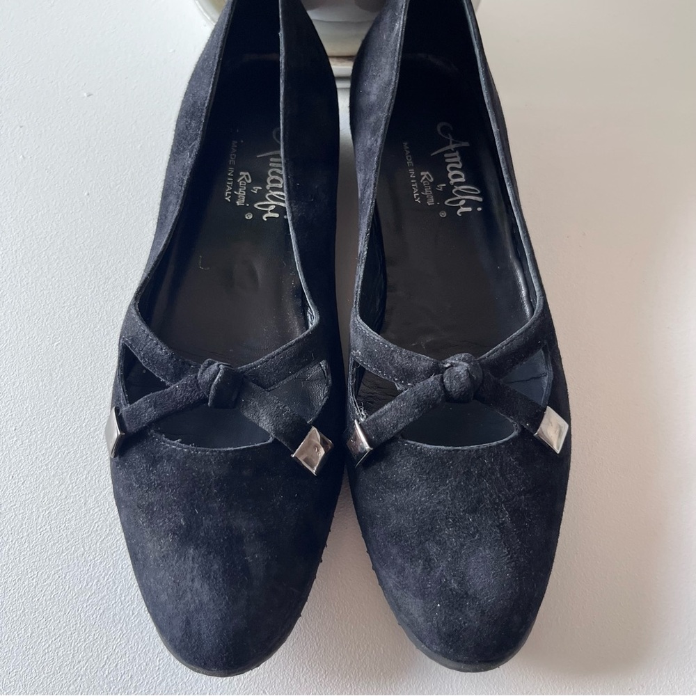 Black suede leather Women's Shoes